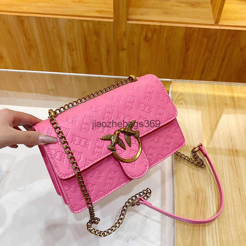 Shoulder Bags Embossed Swallow Bag Autumn Womens Bag Fashion Chain Single Shoulder Cross Shoulder Small Square Bag Womens Bag Ladies Bags Z250218