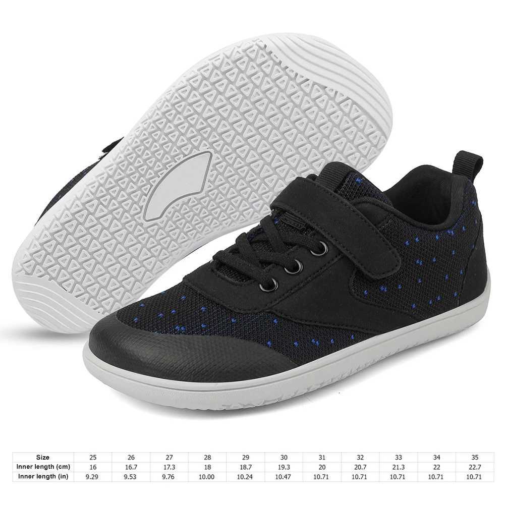 Kids Barefoot Shoes Lightweight Sports Shoes Breathable Wide Toe Minimum Sneakers Soft Knitting Girls Boys Casual Shoes Z250217