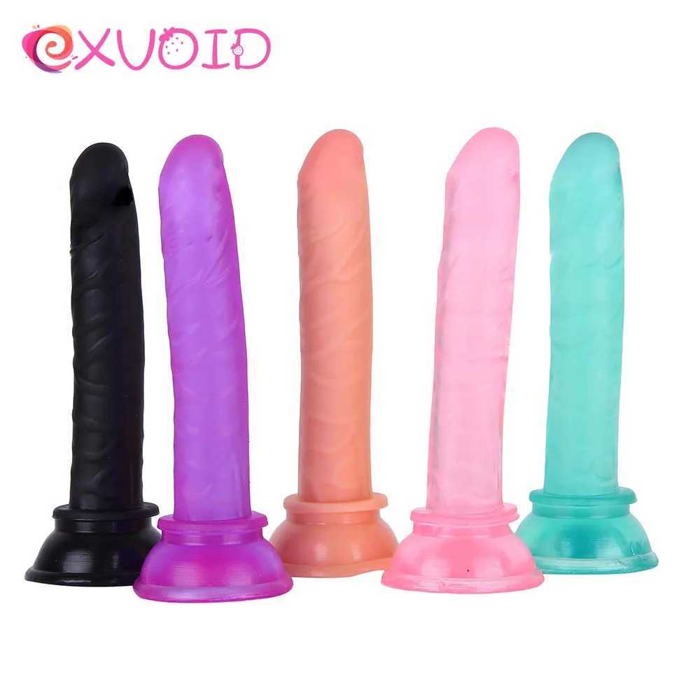 Real Dick With Suction Cup NO Vibrator Sex Toys for Woman Female Masturbator Mini Penis Realistic Dildo Artificial Cock Vibrator W250218