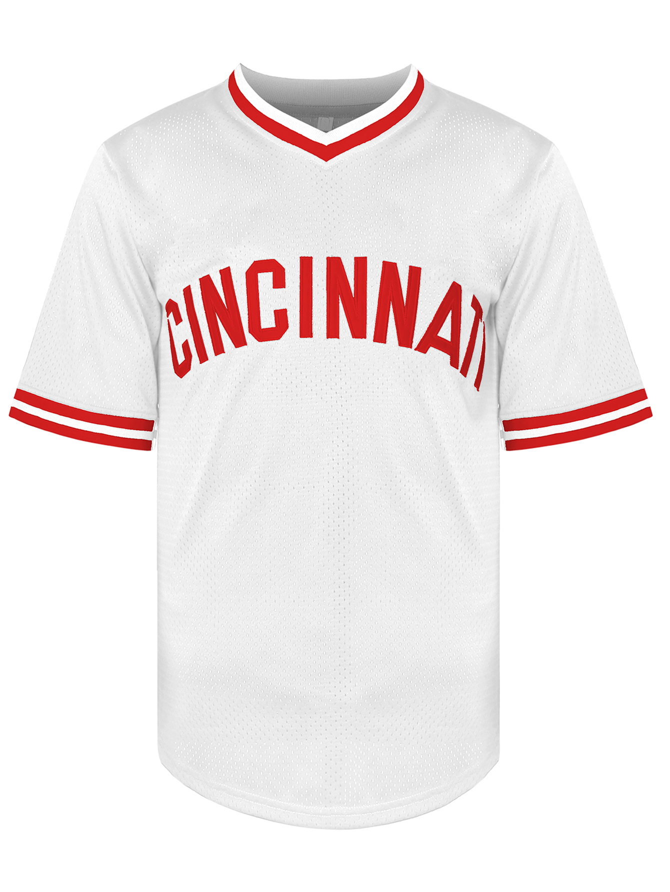 In Stock Men's 14 Pate Rose Retro Baseball Jersey With Embroidered Name & Number White Red Fast shipping