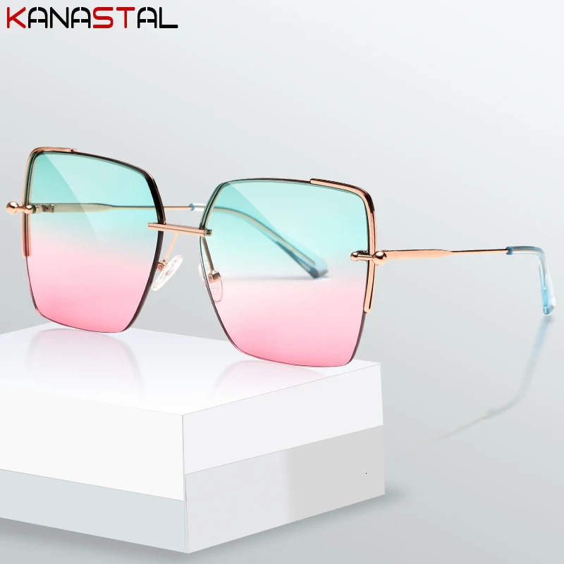 Women UV400 Sunglasses Men Nylon Sun Glasses Oversize Metal Eyeglasses Frame Beach Bike Party Travel Anti Shade Eyewear 250214