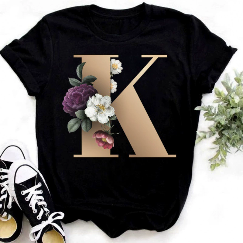 Women's T-Shirt 3D Print Name Clothes Fashion Casual Holiday Round Neck Short Sleeve T-Shirt Diy Custom