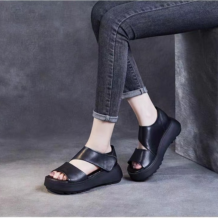 Hook & Loop sandals for women womens slippers slide thick soled black brown white yellow indoor outdoor casual shoes trainers sneakers 2025