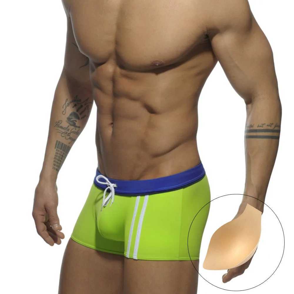 New Arrival Sexy Push Up Pad Mens Swimwear Swimming Trunks Bikini Swimsuit Swim Briefs Shorts Men Beachwear Surfing Bath Suit Sportswear Z260313