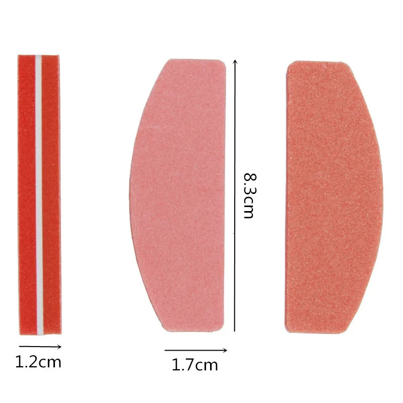 50pcs Sponge Nail File Professional Nail Art Tools 100/180 Sanding Buffer Blocks Gel Polish Manicure Tools For DIY 250214