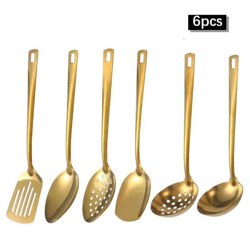 26pcs stainless steel kitchenware set for home kitchen Korean pot spoon slotted frying cooking 250212