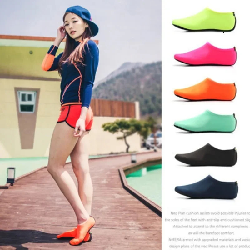 Men Beach Barefoot Aqua Socks Sneakers Women Water Shoes Gym Sports Surfing Diving Swimming Snorkeling Yoga Shoes 250217