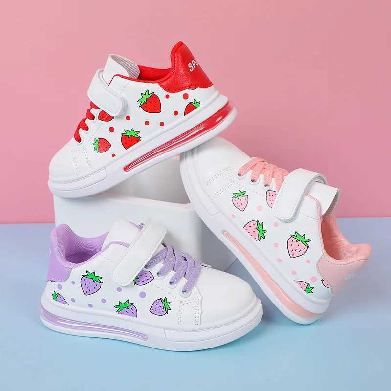 White Casual Shoes for Baby Boy Girl Brand Children Sneaker Strberry White Kids Sports Shoes Toddler Walking Shoes 0-3 Year Z250217