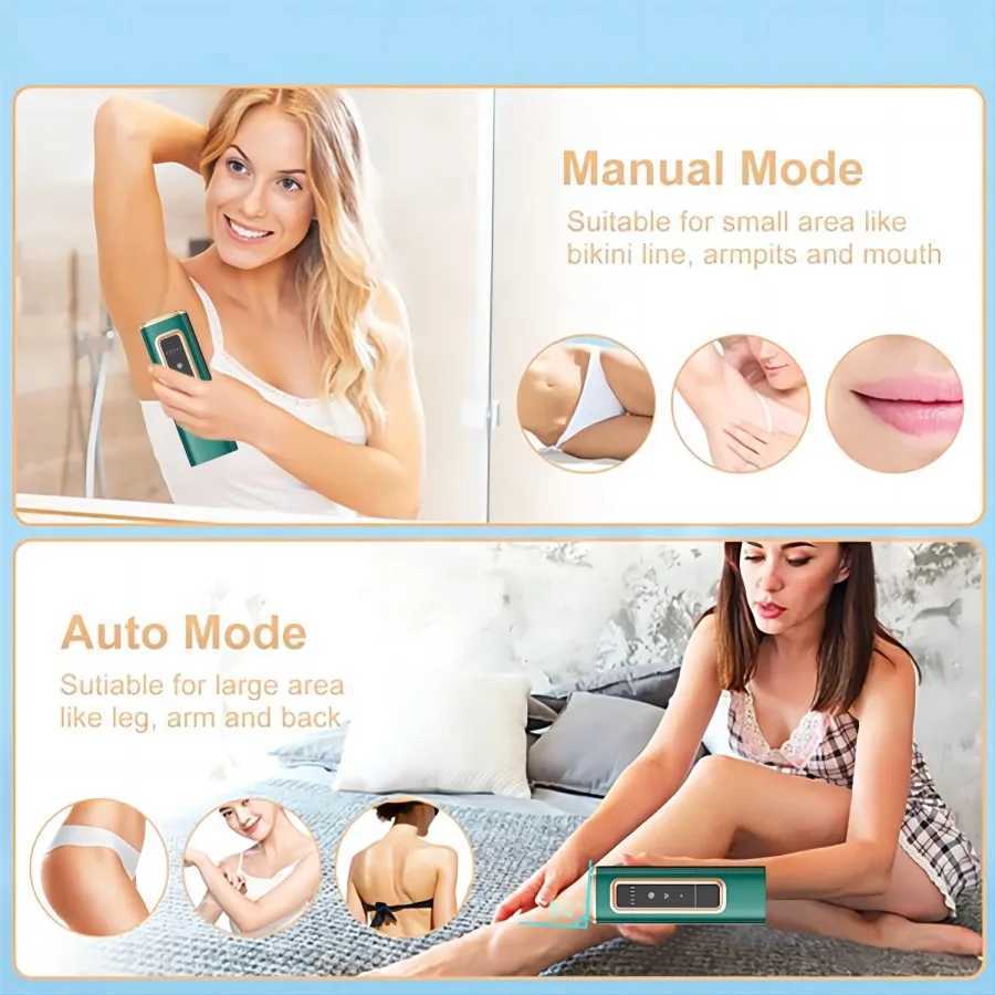 Ice-Cool Laser Hair Removal 999999 Flash for Women Permanent Bikini Trimmer for Ladies At-Home Painless IPL Epilator Device Z250218