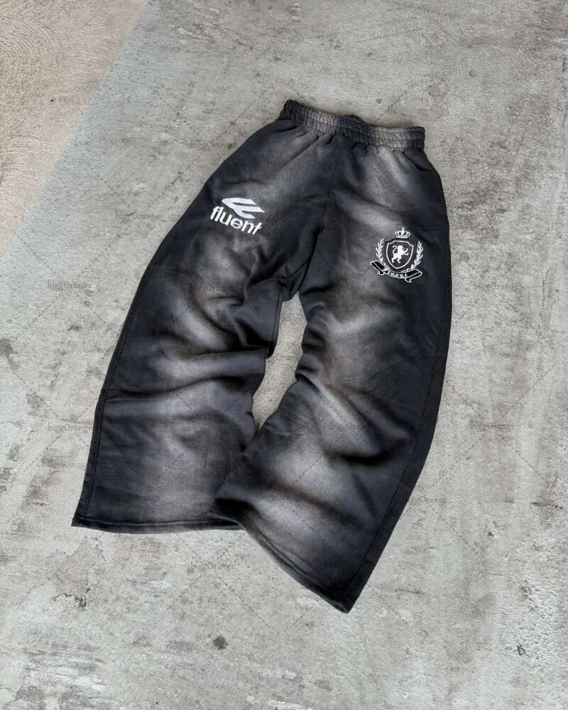 American Retro Letter Print Zipper Hoodie High Street Punk Haruku Casual Oversized Sweatshirt Men Trendy Brand Streetwear Suit