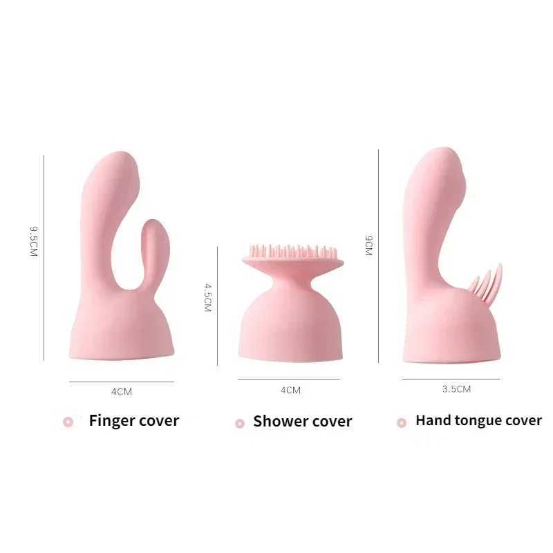 AV Vibrator Accessories Finger Shower Head Silicone Cover Female Masturbation Adult Sex ToyXJ250218