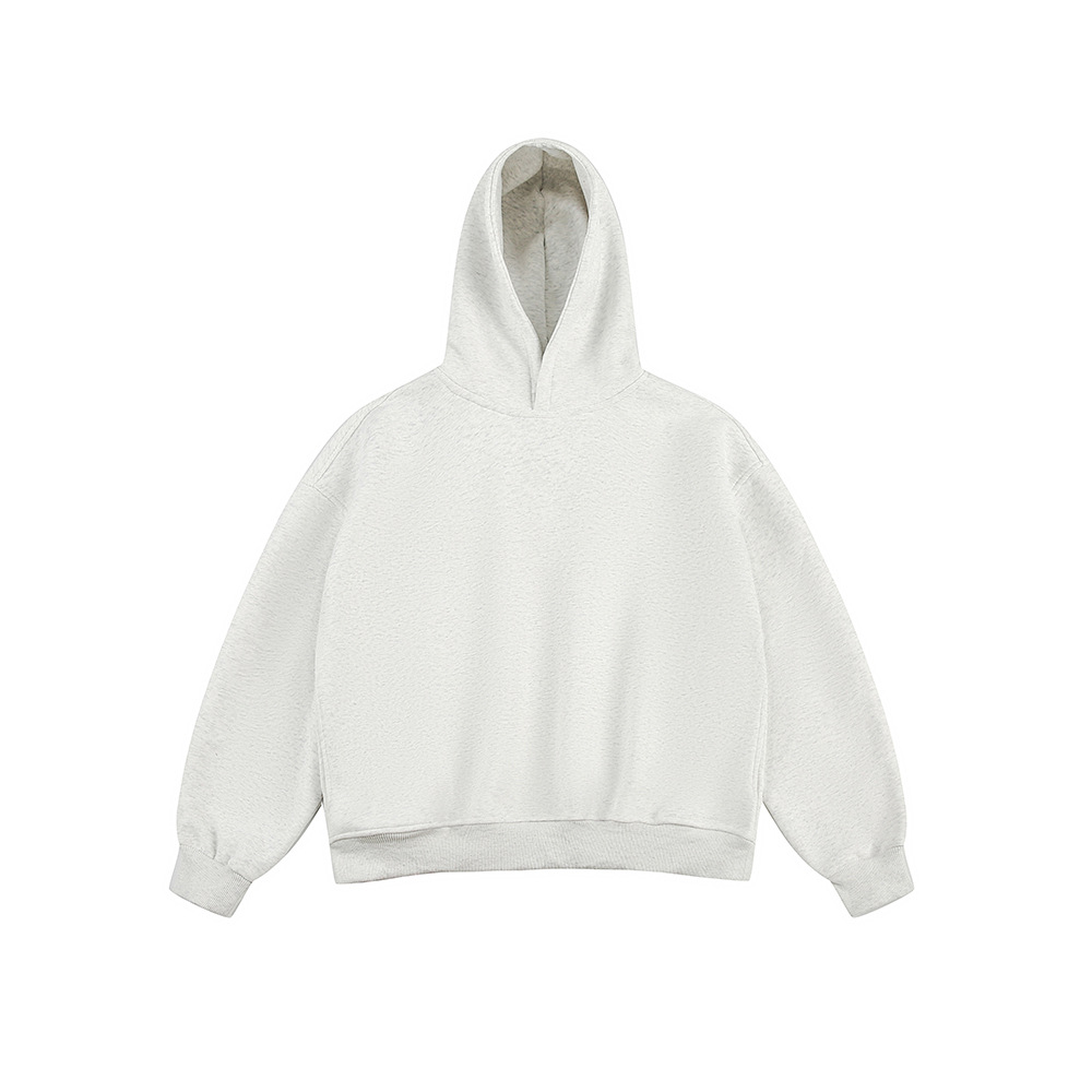 MM02171 Solid color hooded sweatshirt men 2025 spring cleanfit heavy loose hoodie