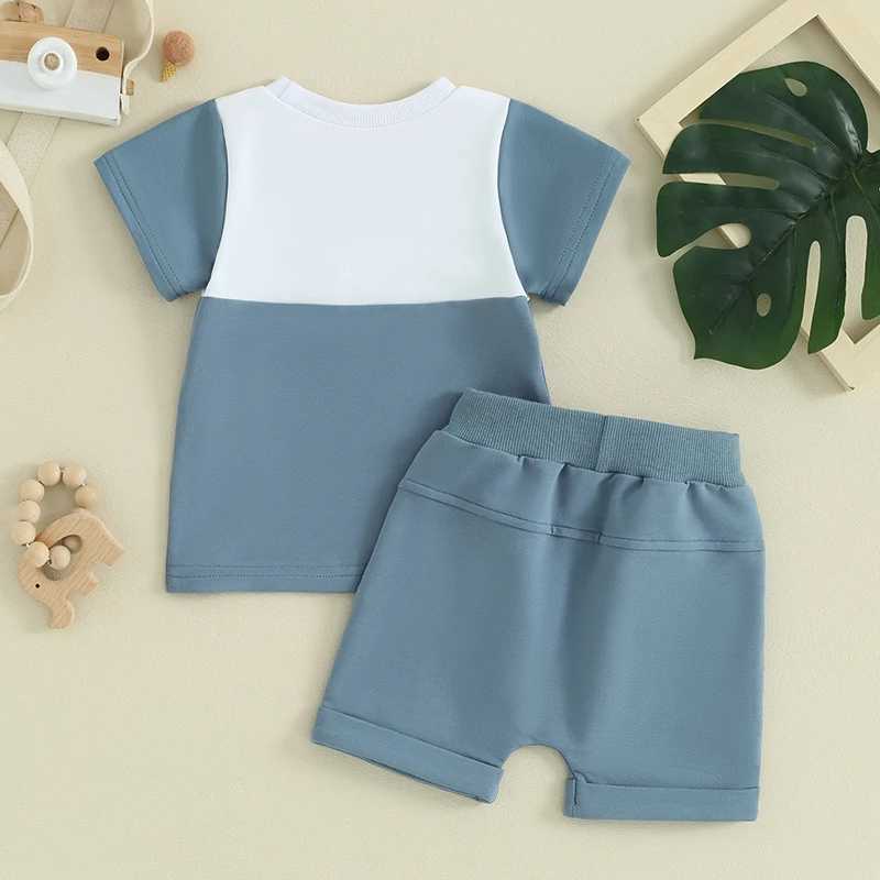 2023-12-27 Lioritine -3Y Toddler Baby Boy Summer Clothes Color Block Short Sleeve T-shirts Shorts Clothing Set W250218