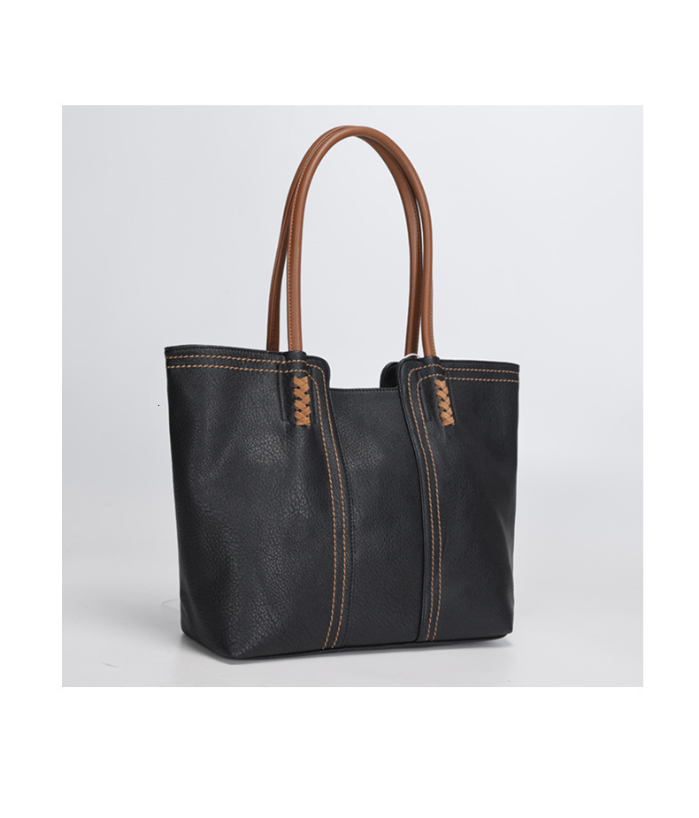 Designer Designer Korean Version 2024 New Fashionable, Atmospheric, Simple Tote Large Capacity Mother And Child Bag, Women's Single Shoulder Hand