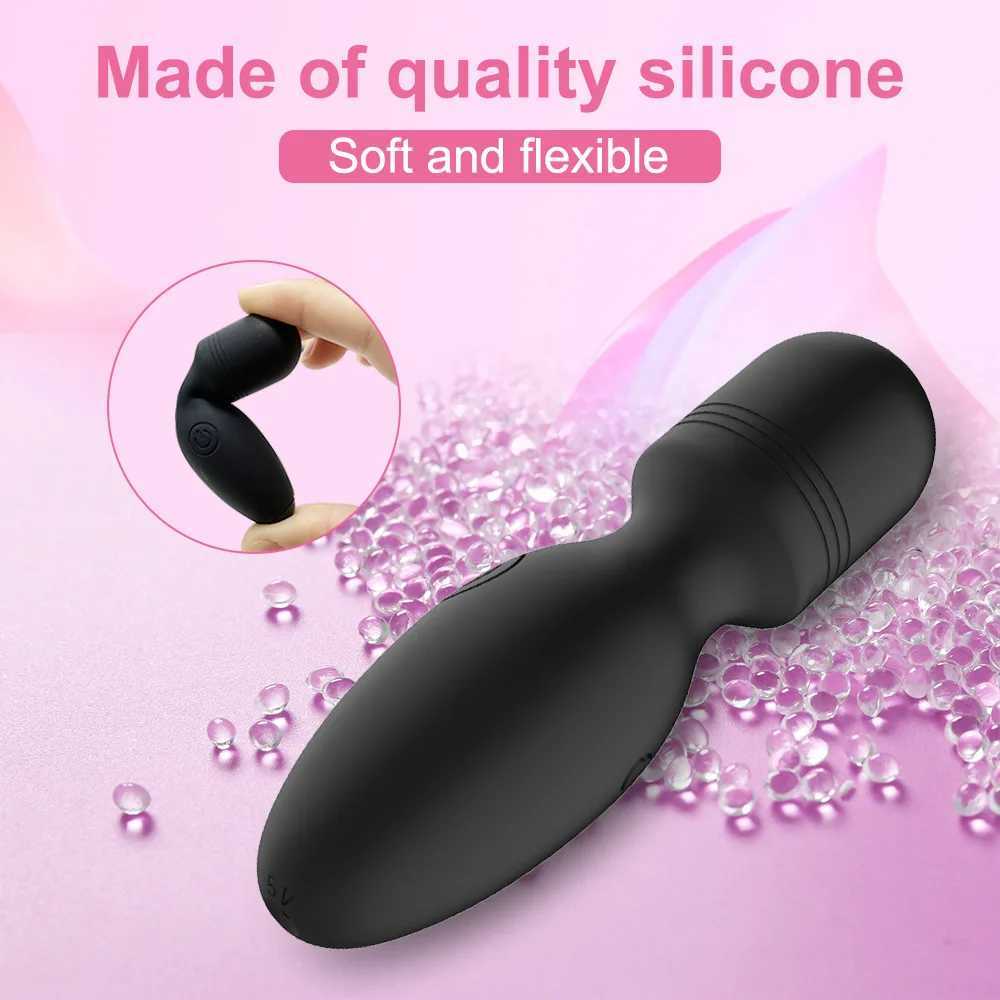 Mini massage stick electric massage stick silicone material 10 frequency USB charging convenient to carryXJ250218