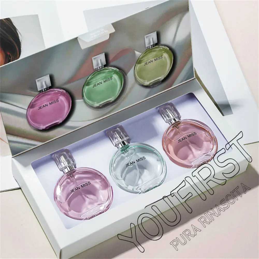 Luxury Brand Perfume Women 90ml Gift Box 3pcs Set Lasting Fragrance Floral Scent Eau De Parfum Pheromone Perfumes Aromatic Wat W250218