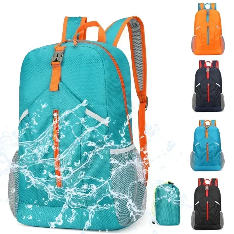 25L Light Folding Waterproof Unisex Hiking Fitness Camping waterproof Climbing Travel Bag Outdoor Sports Leisure Backpack 250118