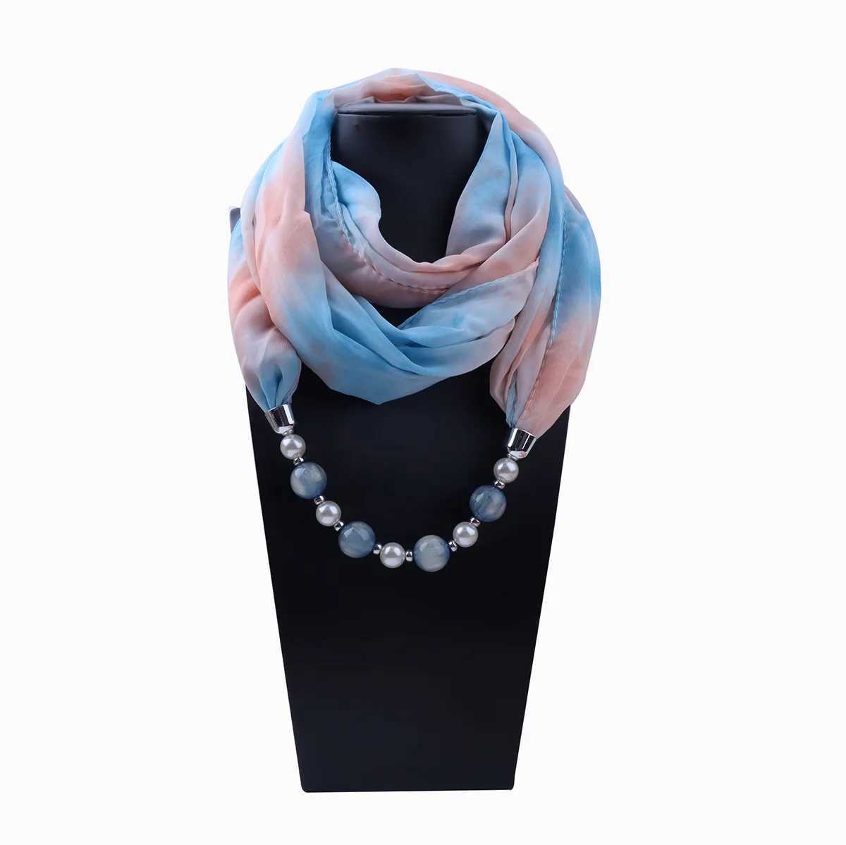 Women Bohemia Jewelry Statement Necklace Pendant Scarf Neckerchief Foulard Femme Accories Hijab W250218