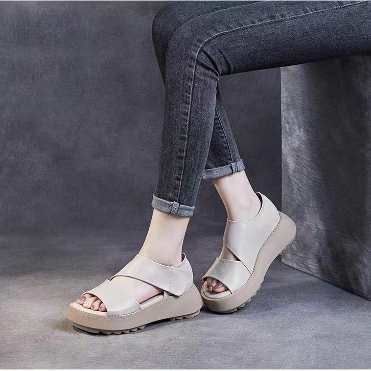 Hook & Loop sandals for women womens slippers slide thick soled black brown white yellow indoor outdoor casual shoes trainers sneakers 2025