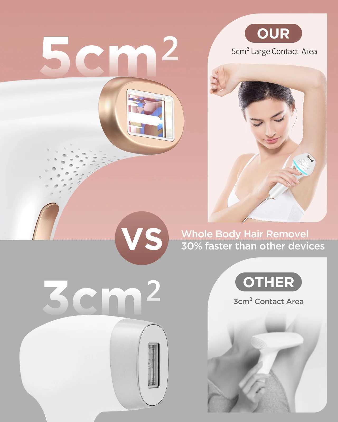 3-in-1 Laser Epilator Painless IPL Hair Removal for Women Bikini Legs s Laser Hair Remover 999900 Flash Permanent Hair Removal Z250218