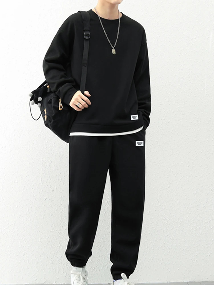 Summer Mens Waffle Sets Casual T-Shirt And Shorts Set Male Sports Suit Solid Color Tracksuit Loose Suits Size 3XL 250217