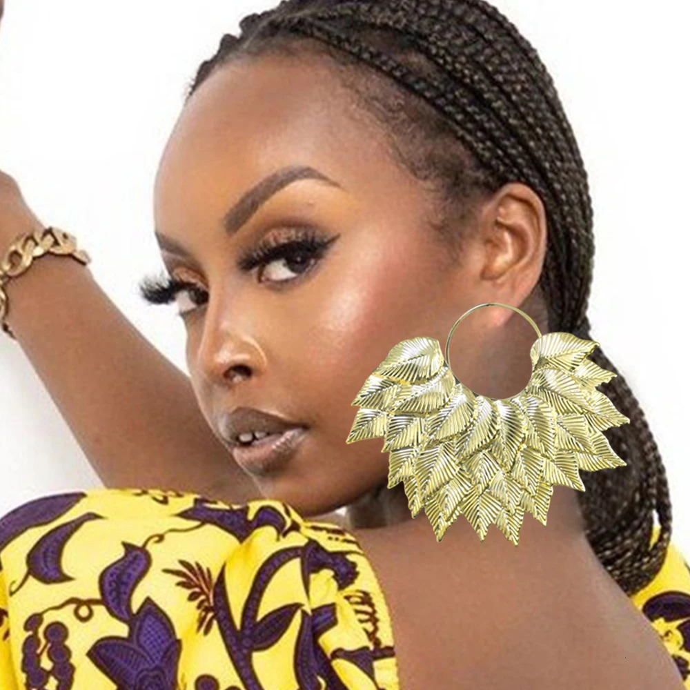 Special Pendant Geometric Earrings For Women Gold Color Metal Big Earring Wedding Party Gift Dangle Drop 250213