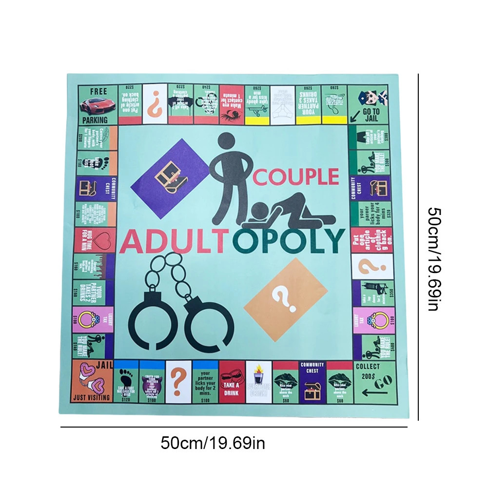 Adultopoly Board Game Date Night Couple Game Funny Relationship Card Game Portable Couple Game Valentines Gifts for Him Her 250218