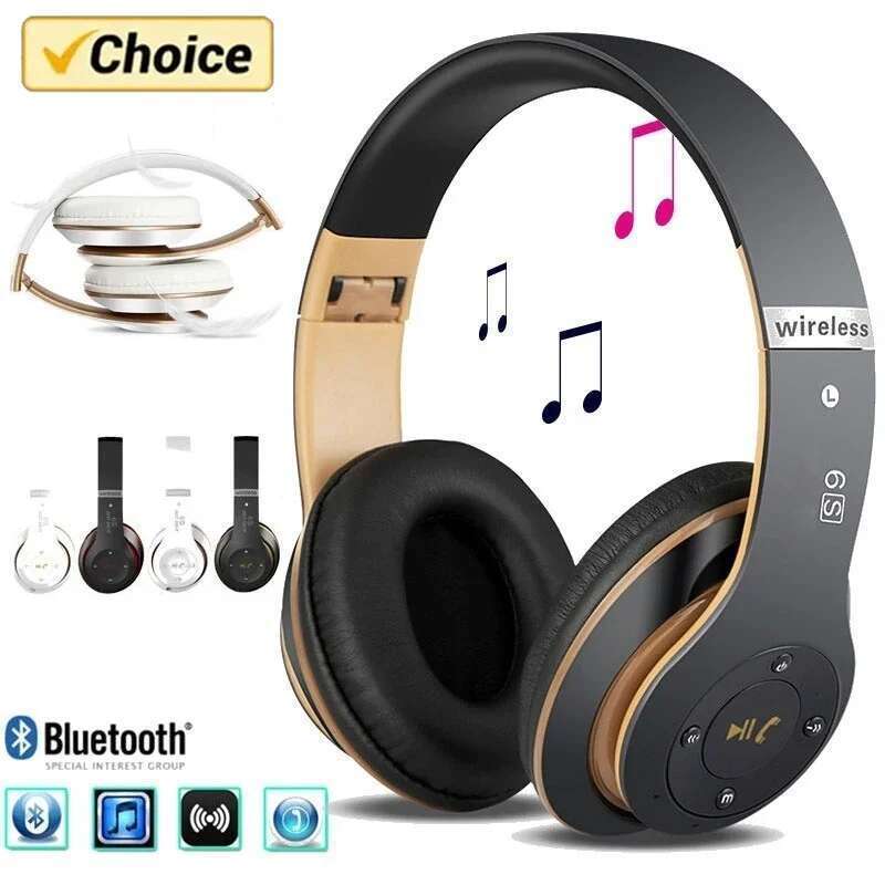 Wireless Headphones Sport Bluetooth 5.0 Earphone Foldable Wirele Handsfree Headset Ear Buds Head Phone Earbuds For iPhone Xiaomi