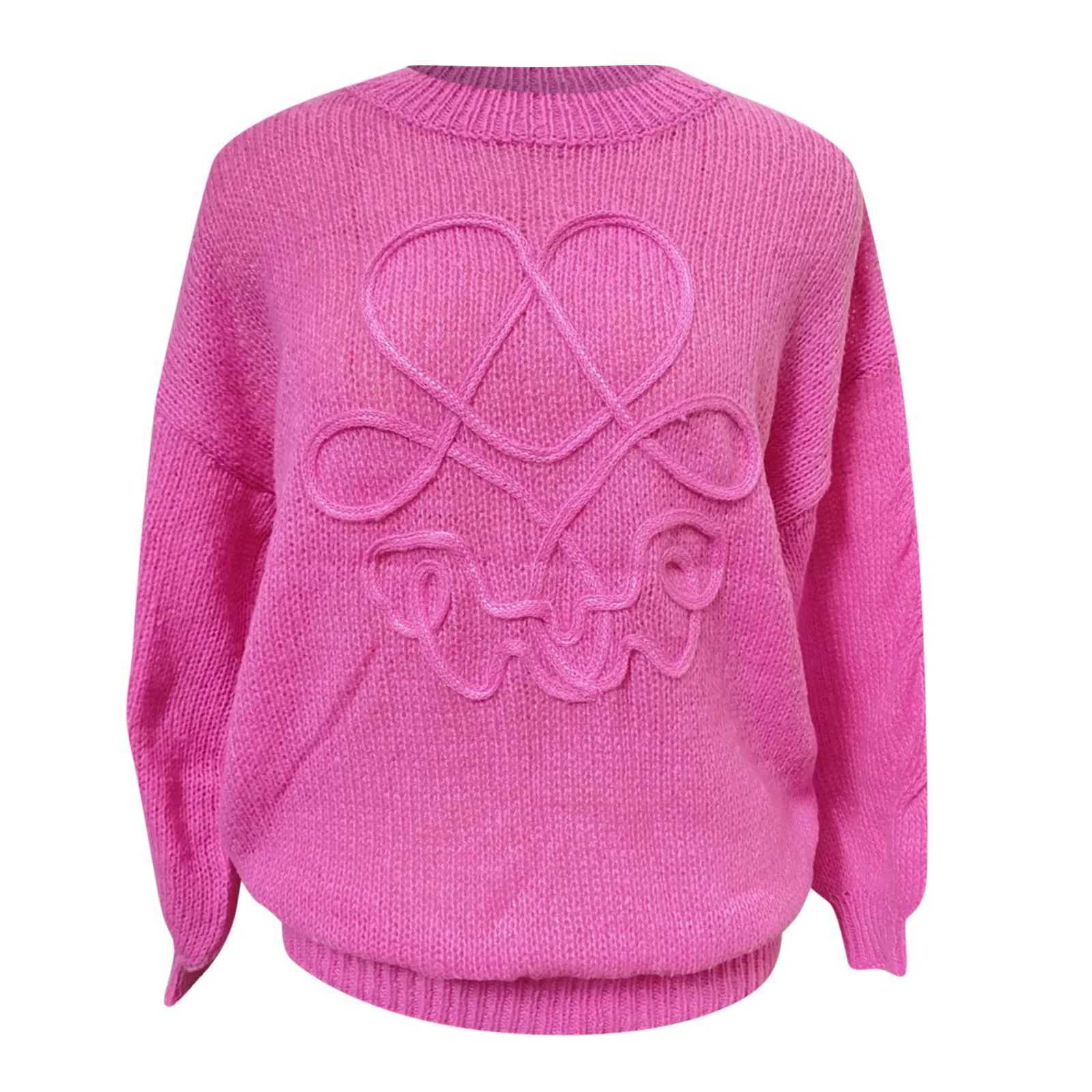 Rainbow Striped Oversized Loose Fit Sweater Pullover Long Sleeve Fall Casual Knit Tops Sweater Chunky Round Neck Jumpers X250218