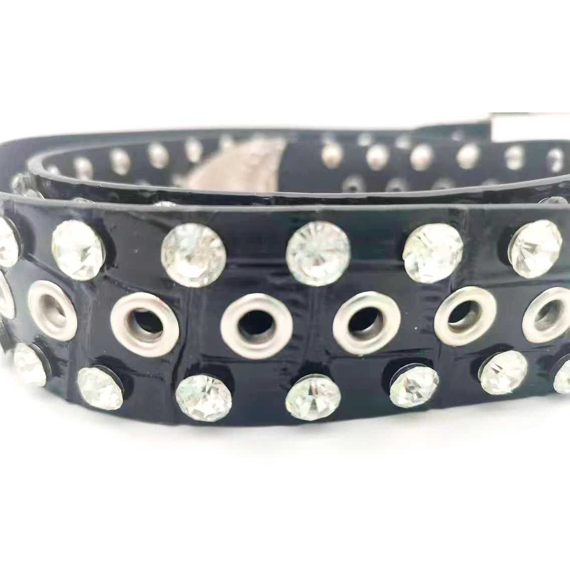Elegant Handcrafted Belt Featuring Rhinestone Nails - Made by Indian Wholesale Manufacturer