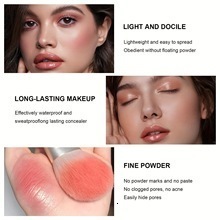 12 Shades Creamy Blush Palette HD Face Essentials Long-Lasting Matte Blush Cream Cover Makeup Palette 0.84oz 240624