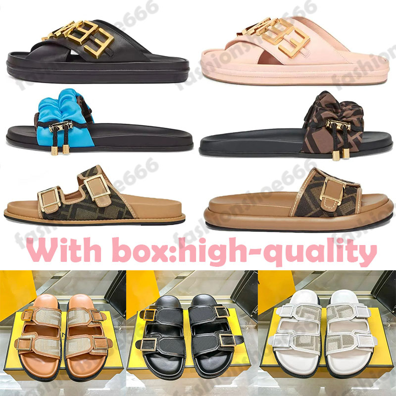Designer Sandals Sliders Summer Beach Fashion Women Men Luxury Flip Flops Loafers Chaussure Letter Anatomic Leather slide Platform Embroidered 35-42