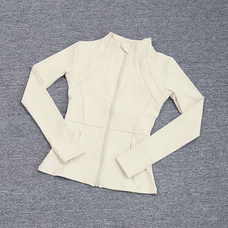 Active Shirts Tees Quick-drying Breathable Sports Jackets Womens Zipper Top Outdoor Exercise Running Long Sleeve H25218