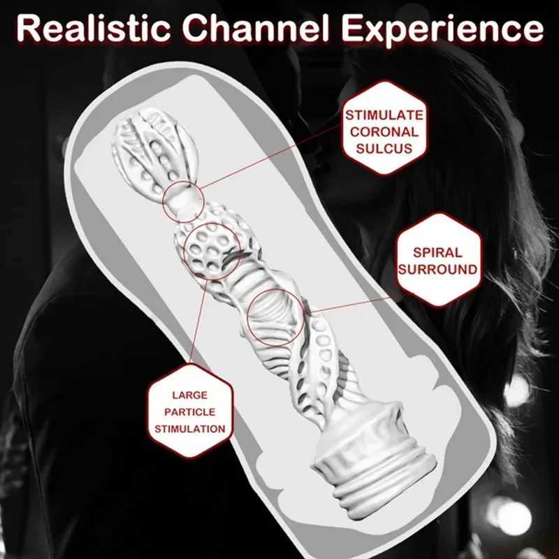 Male Masturbation Cup Oral Sex Blowjob Sucking Cup Pocket Pussy Vagina up Masturbate Equipment Anal Sex Toys Adult Goods for Men W250218