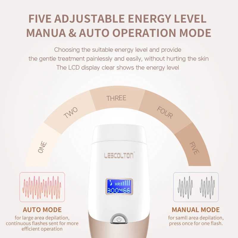 Lescolton 2in1 IPL Epilator Laser Hair Removal for Women T009i Lamp Replaceable Rejuvenation Permanent Painless Bikini Trimmer Z250218