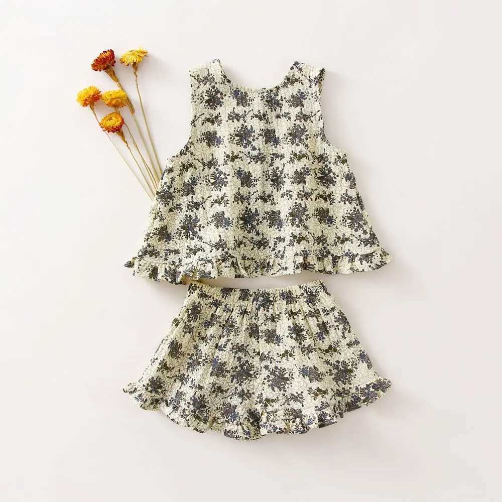 Summer Toddler Girls Clothes Sets For 0-4 Years Organic Cotton 2Pcs Baby Girl Clothing W250218