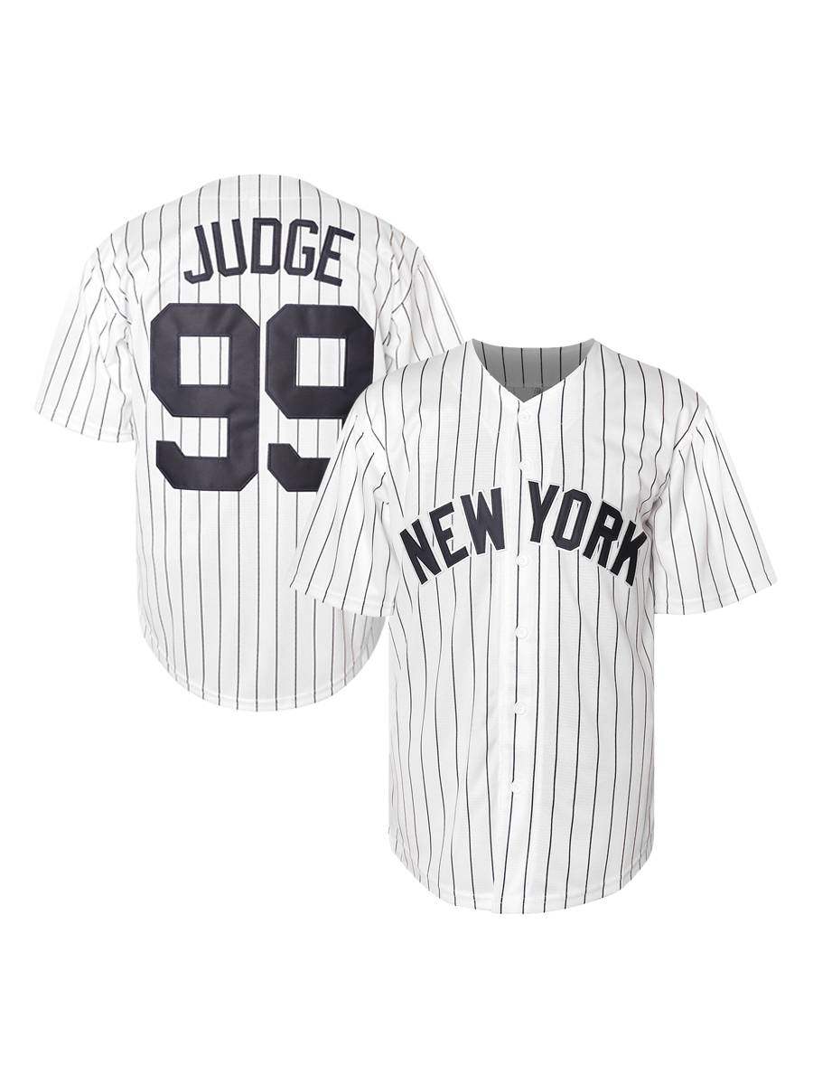 Personalized Custom Baseball Jersey Aaron Judge Bellinger Volpe LeMahieu Wells Stroman Fried Cole Embroidered Letter Number Design