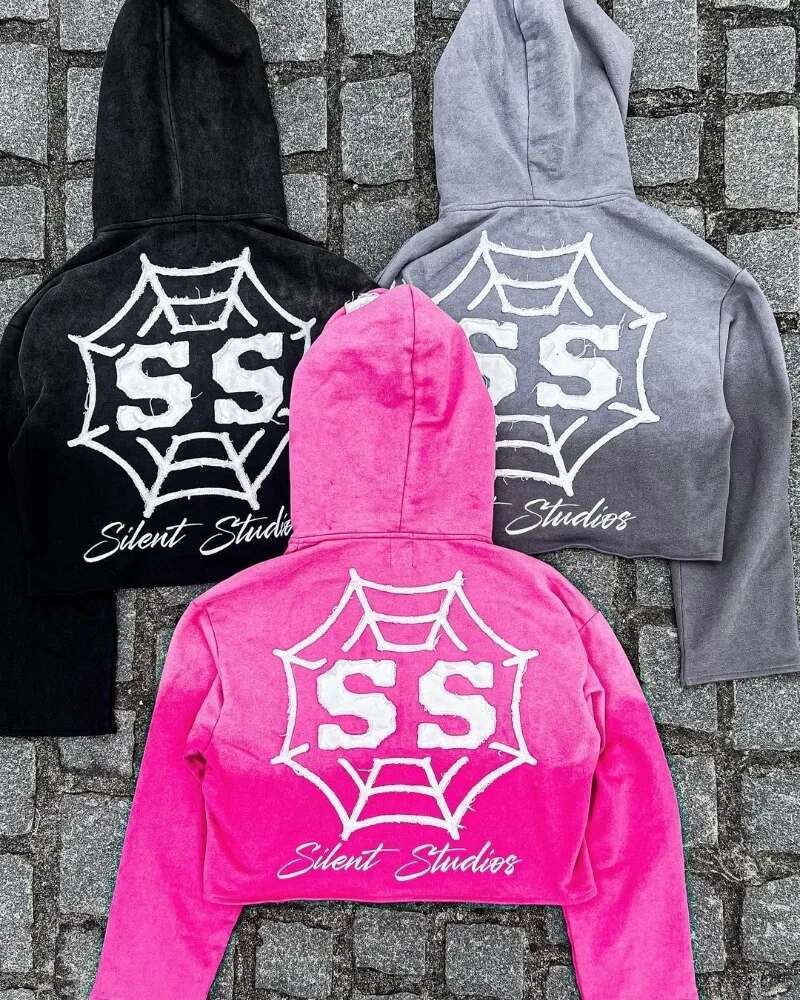 Y2k Street Haruku Retro Trendy Brand Jacket Men Goth Hip-hop Rock Zipper Hoodie Letter Embroidered Oversized Sweatshirt Women