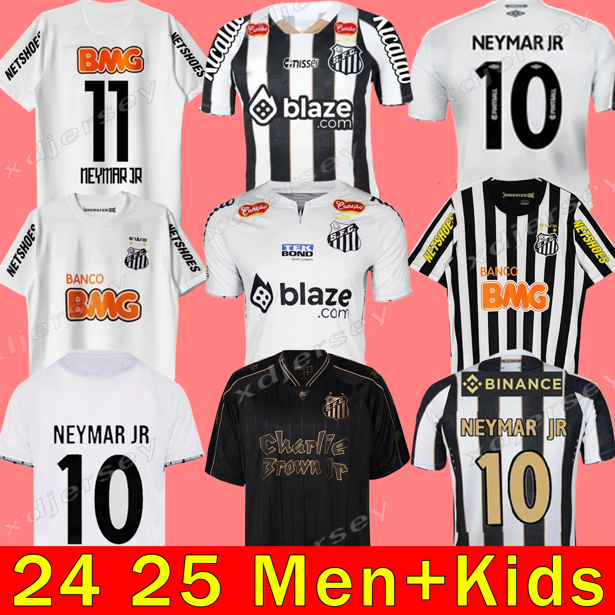 1912 2011 2012 2013 2024 2025 Santos retro soccer jersey 11 12 13 24 25 NEYMAR JR Ganso Elano RINCON PATRICK SOARES GODOY vintage classic football men kids shirts jersey