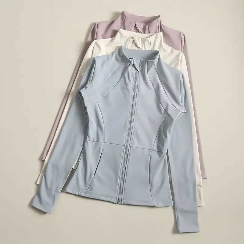 Active Shirts Tees Clothing windproof sportswear womens running long Slve sportswear sports jacket womens sportswear H25218