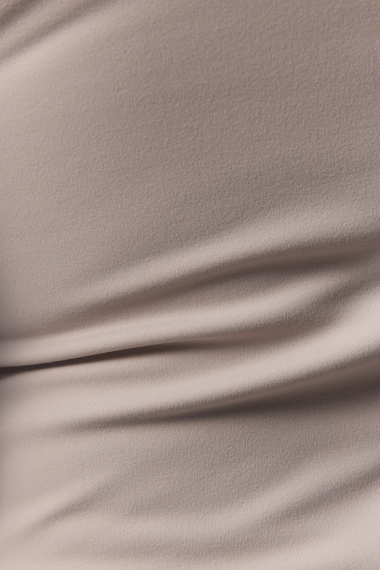 Factory Order Beige Gray V-neck Stretchy Long-sleeves Sweater Top with Drawstring