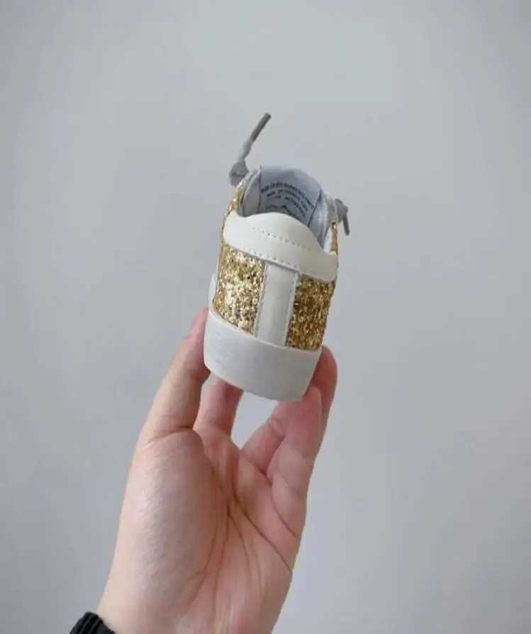 New boys casual shoes spring and autumn childrens fashion sports shoes genuine leather sports shoes girls glitter ice skates size 21-37 Z250217