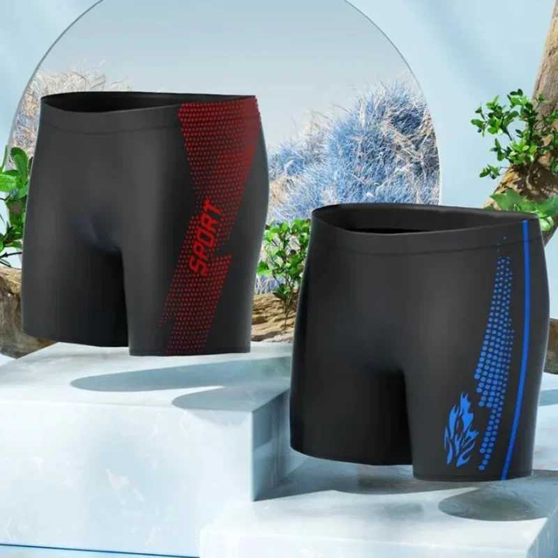 Mens comfortable quick drying high waist breathable swimming dry adult swimsuit comfortable lining swimming pool hot spring M250218