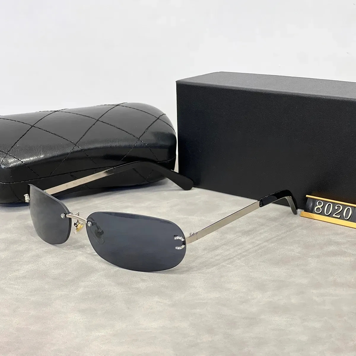Luxury Sunglasses glasses sunglasses For Man Woman Unisex Designer Goggle Beach Sun Glasses Retro Rimless Design UV400 Top Quality With Box