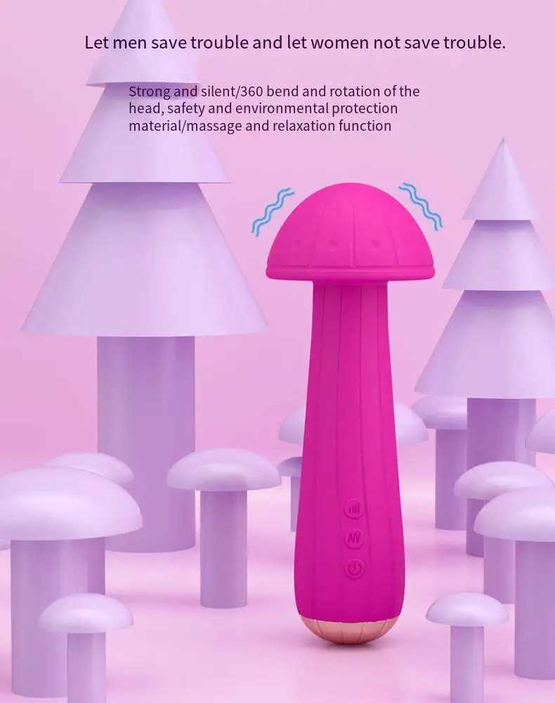 Automatic Rotating Mushroom Vibrator Vaginal G-spot Dildo Masturbator Massage Female Masturbator AV Stick Massage Stick Sex ToyXJ250218