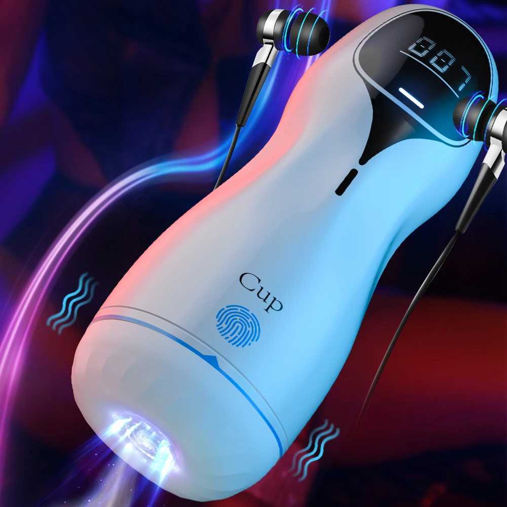 Automatic Sucking Male Mastubator Blowjob Masturbation Equipment Machine Sex Toys Adult Goods for Men Man Masturbators Cup W250218