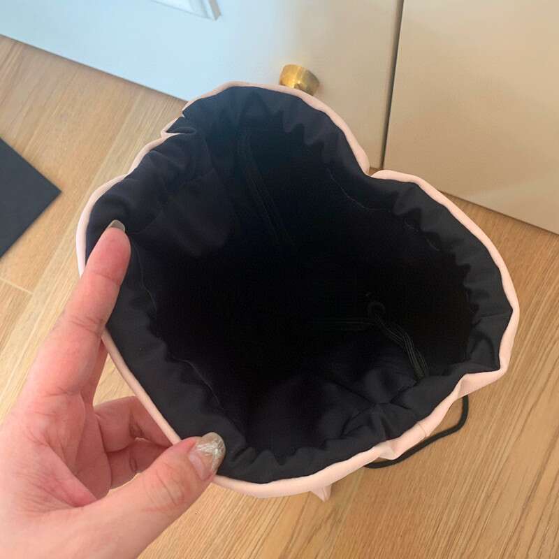 Perfume Pink Black Double Sided Backpack Drawstring Light Weight High Beauty Value Large Capacity