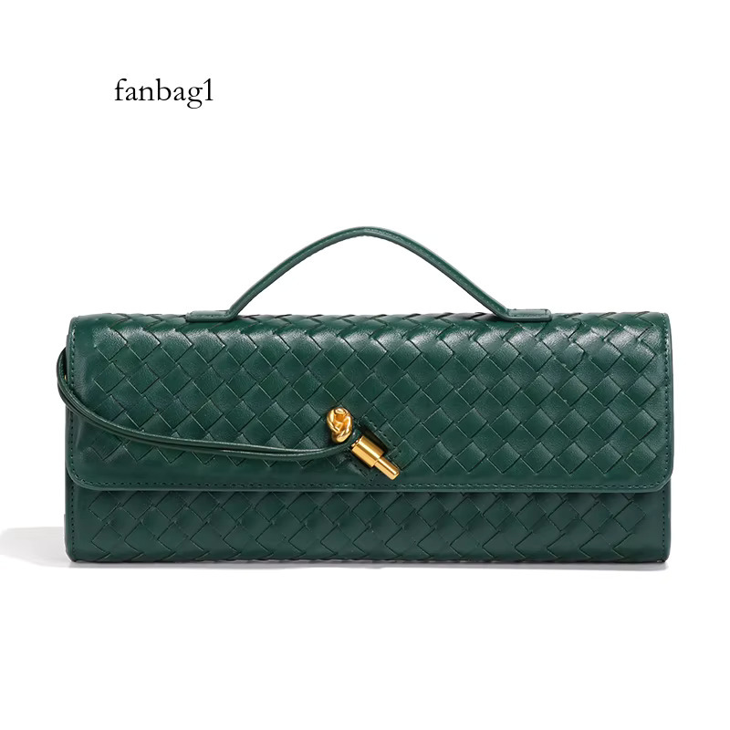 New Evening Women's Handmade Woven Soft hot Leather Dinner in Ancient Fashions Braided Bag Horizontal Handbag