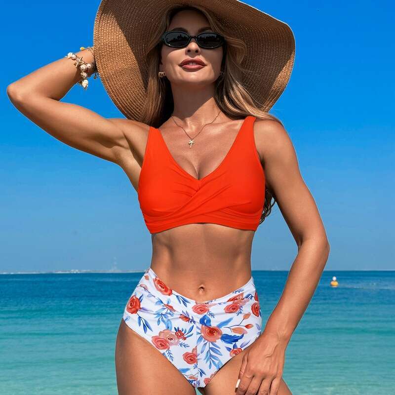 New Split 2025 Bikini Nylon Sexy Hot Spring Women's Swimsuit One Piece Swimsuit Bathing Suits Bikini Bikinis Luxury Swimsuit Womens Swimwear Porn
