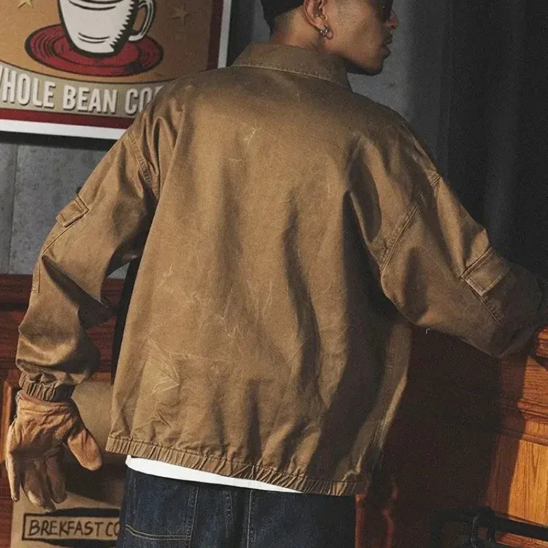 Plus Size Male Jean Coats Button Mens Denim Jacket Wide Sleeves of Fabric In Washed ner Price Stylish L Menswear 250214